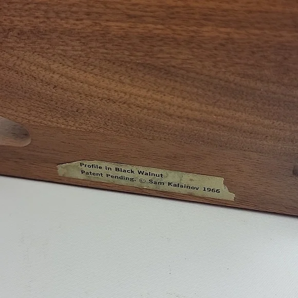 Black Walnut 1966 vintage wood Bookends - Picture 4 of 5